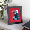St Anne's embossed silver foil 5x7 to 8x10 RED Matte & Langford Frame 