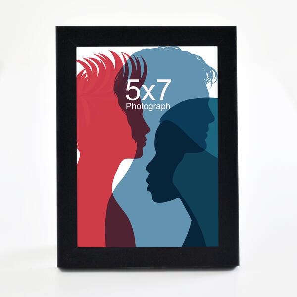 5x7 Langford Wood Frame Black