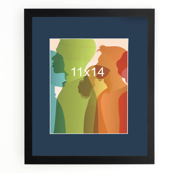 11x14 to 16x20  Langford  Frame with a BLUE matte