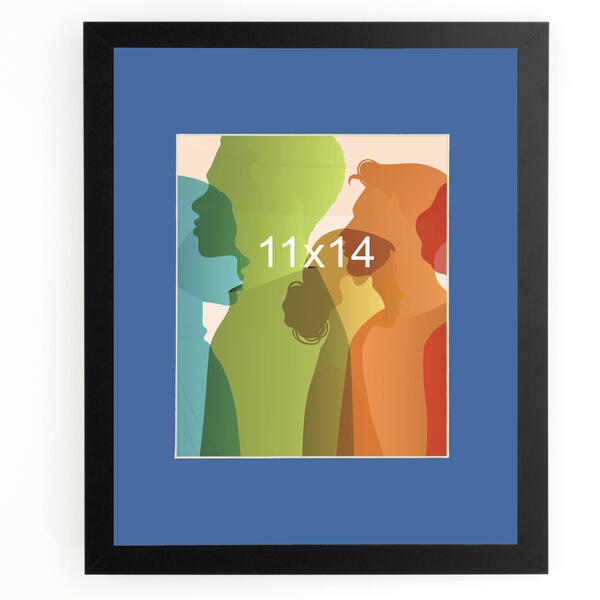 11x14 to 16x20  Langford  Frame with a SKY BLUE matte