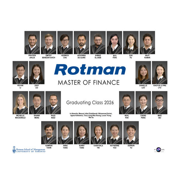 University of Toronto - Rotman - Master of Finance Composite (2025 - 2026)